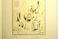 Литография Михаила Шемякина "Разговор с палачом"
