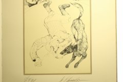 Литография Михаила Шемякина "Побег на рывок"